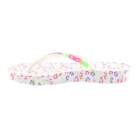 Atletico Chanclas de mujer con flores blanco violeta verde rosado 2
