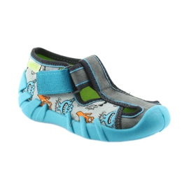 Calzado infantil befado 190P085 azul gris 2