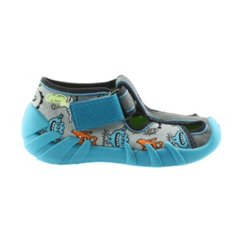 Calzado infantil befado 190P085 azul gris 1