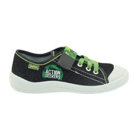 Calzado infantil befado 251Y102 negro verde 1