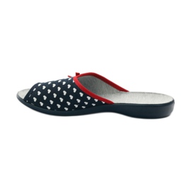 Befado zapatos mujer pu 254D063 blanco azul marino 2