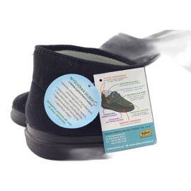 Dr.orto Befado zapatos de velcro para hombres PU 986M003 NEGRO 7