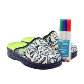 Patrón para colorear zapatos befado niños 708X004 azul 6