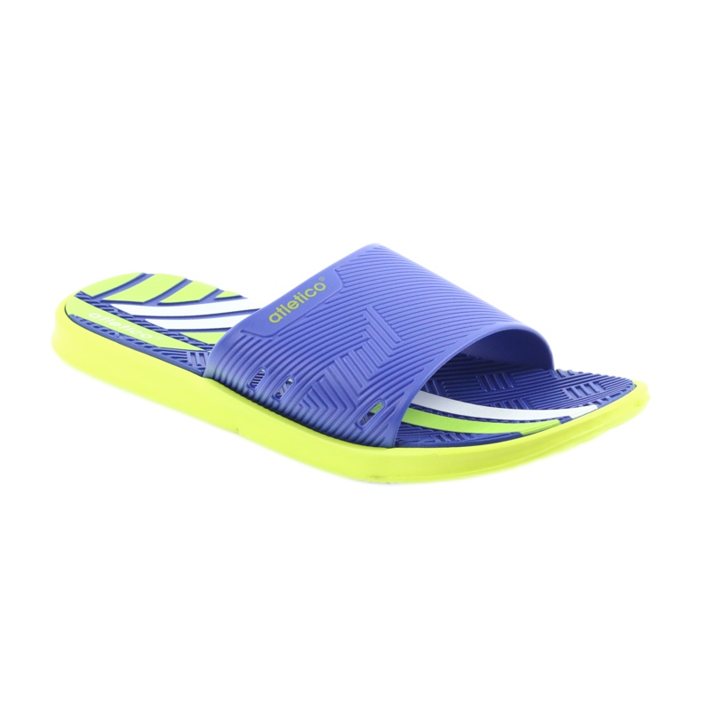 Atletico Zapatillas de hombre para la piscina de lima del Atlético azul verde 1