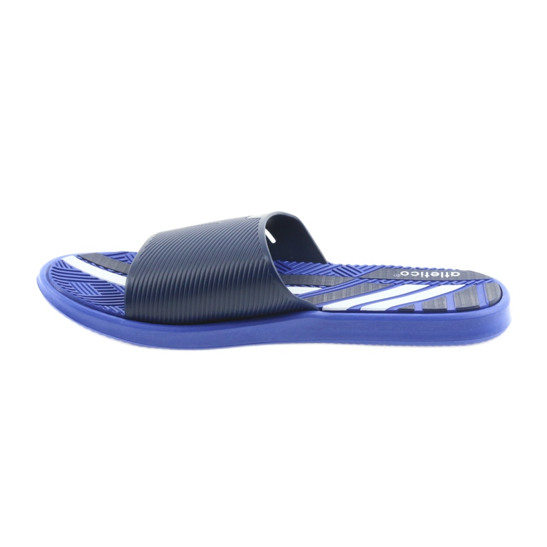 Atletico Zapatilla de piscina atlético hombre azul marino blanco 2