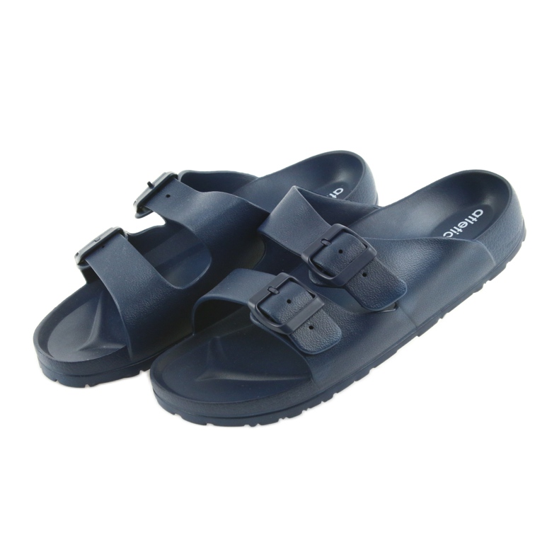 Atletico Pantuflas de hombre con perfil atlético azul marino 3