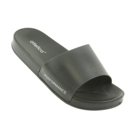 Atletico Pantuflas de hombre con perfil atlético negro 5