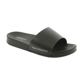 Atletico Pantuflas de hombre con perfil atlético negro 1