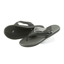 Atletico Chanclas de hombre atlético negro gris 3