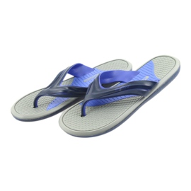 Atletico Chanclas de hombre atlético azul marino gris 2