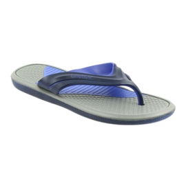 Atletico Chanclas de hombre atlético azul marino gris 1