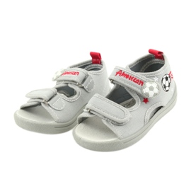 American Club Zapatos para niños zapatillas sandalias para niños bola americana 35/19 negro rojo gris 4
