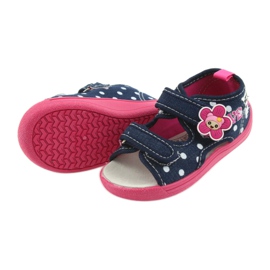 American Club Zapatos para niños, zapatillas americanas, plantilla de piel. blanco rosado azul marino 4