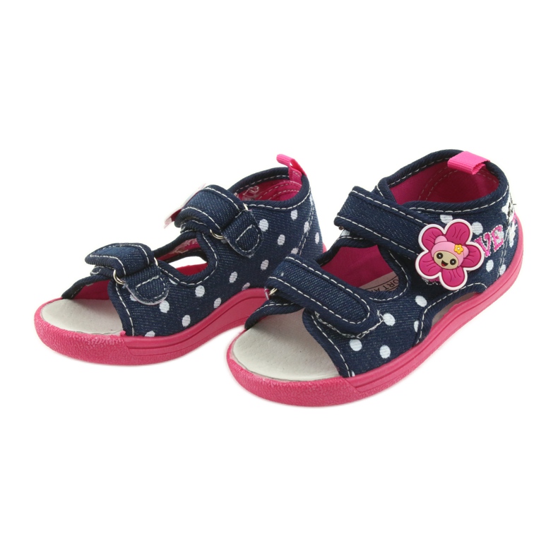 American Club Zapatos para niños, zapatillas americanas, plantilla de piel. blanco rosado azul marino 3