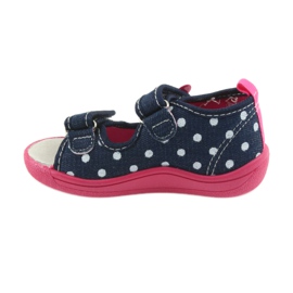 American Club Zapatos para niños, zapatillas americanas, plantilla de piel. blanco rosado azul marino 2