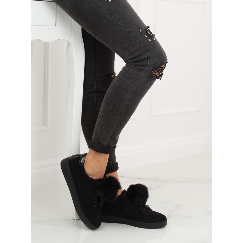 Zapatillas de mujer negras 68-95 Black negro 2