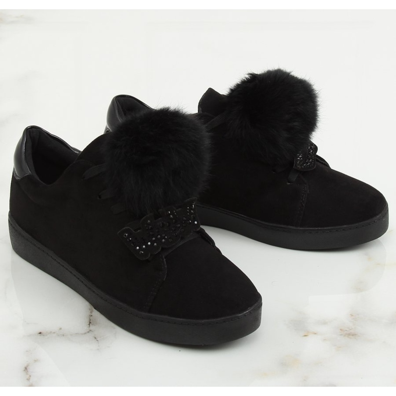 Zapatillas de mujer negras 68-95 Black negro 1