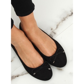 Negro 3C-10 Bailarinas negras para mujer 1