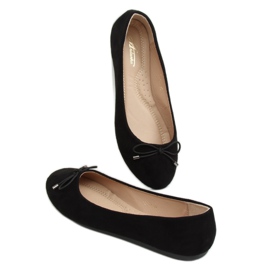 Negro 3C-10 Bailarinas negras para mujer 2
