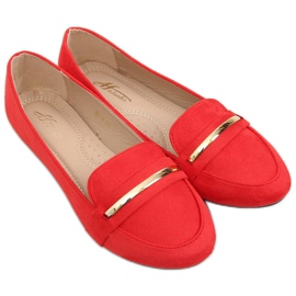 Mocasines de mujer rojo 3C-9 rojo 4