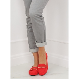 Mocasines de mujer rojo 3C-9 rojo 3