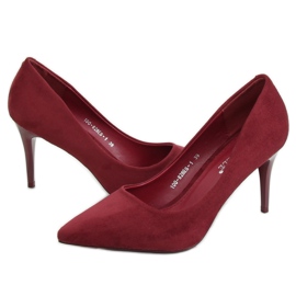 Stilettos ante granate 100-828ES-1 Wine multicolor rojo 2