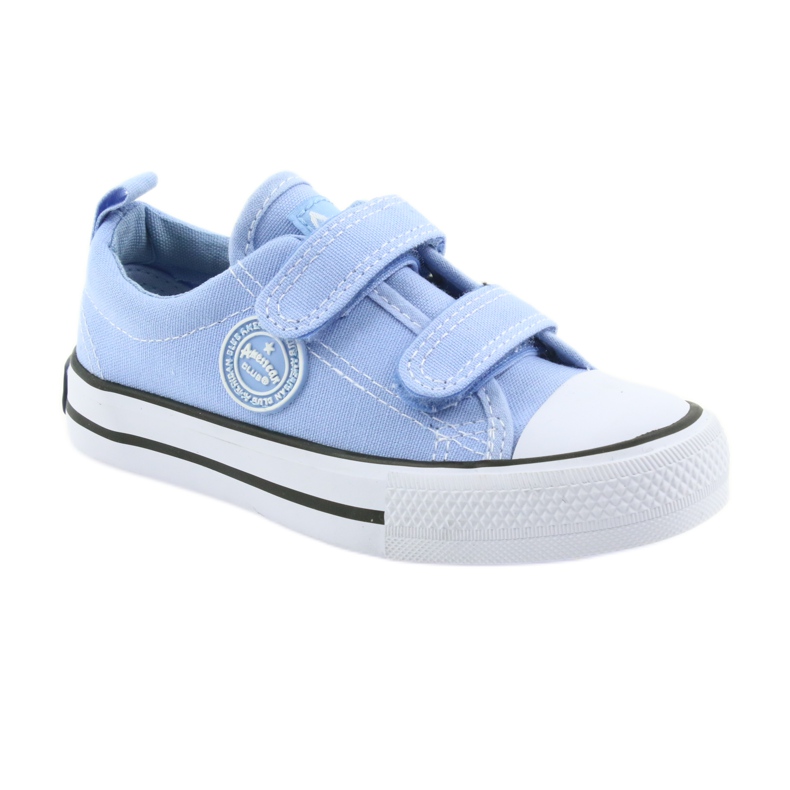 Zapatillas velcro American Club LH50 azul calzado infantil blanco 1