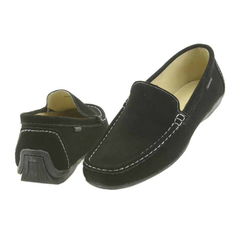 Mocasines zapatos hombre piel American Club 01/2019 negro 5