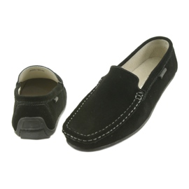 Mocasines Zapatos mujer en piel American Club JK03 negro 5