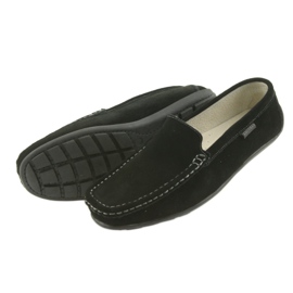 Mocasines Zapatos mujer en piel American Club JK03 negro 4