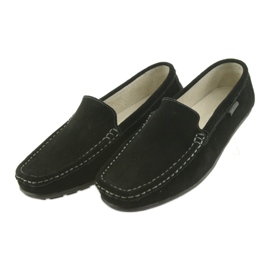 Mocasines Zapatos mujer en piel American Club JK03 negro 3