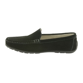 Mocasines Zapatos mujer en piel American Club JK03 negro 2