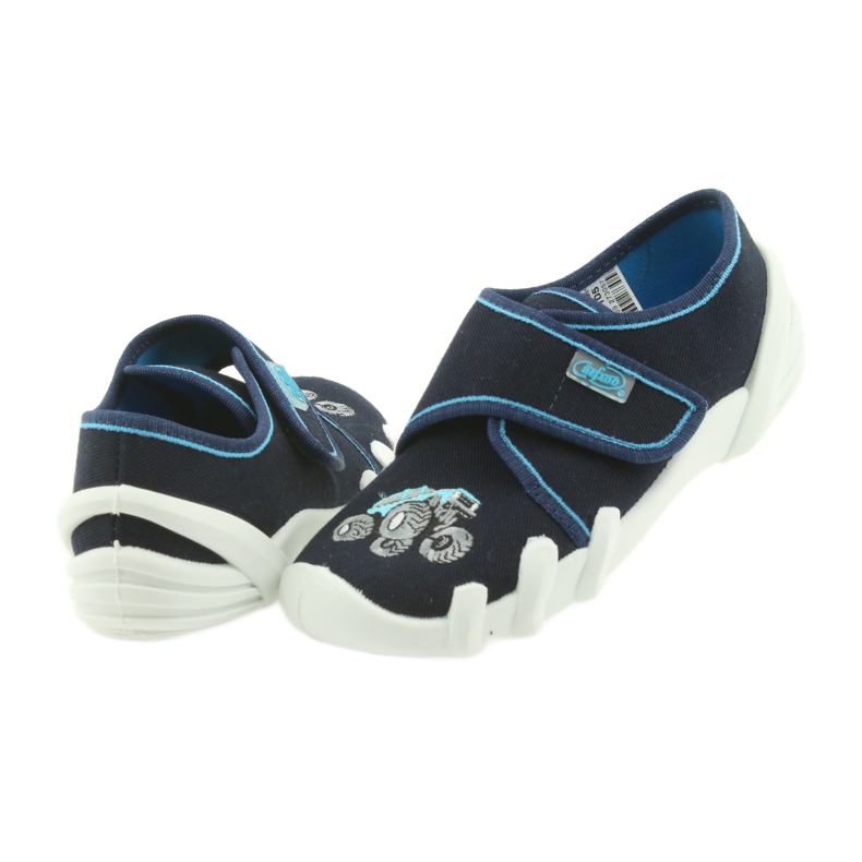 Zapatillas befado para niños con velcro 273X105 azul azul marino 4
