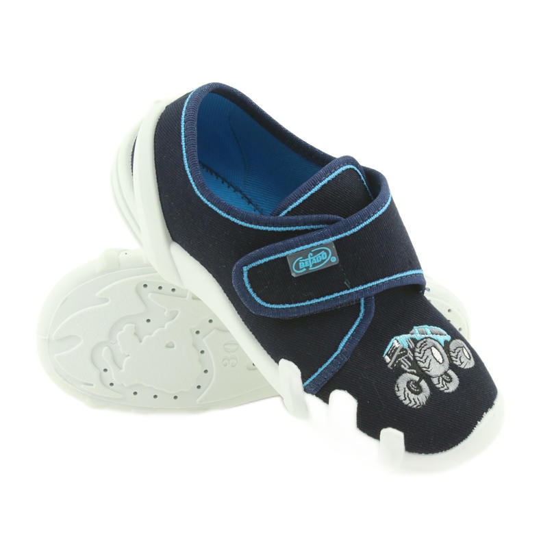 Zapatillas befado para niños con velcro 273X105 azul azul marino 2