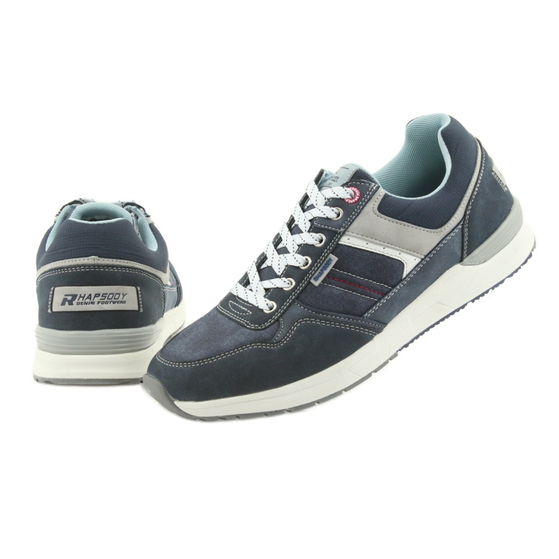American Club Zapatillas deportivas de hombre ADI American RH17 denim gris azul marino 5 American Club Zapatillas deportivas de hombre ADI American RH17 denim gris azul marino 5
