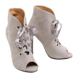 Gris Botas con dedos abiertos 680-32 Gris 1
