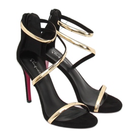 Sandalias negras de tacón 988-58 Negro 5