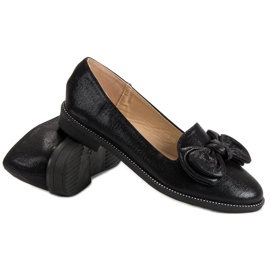 Forever Folie Bailarina negra con lazo negro 5