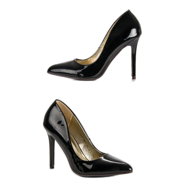 Sweet Shoes Alfileres Negros Lacados 1