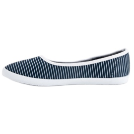 McKey Bailarina Textil Rayas blanco azul 4