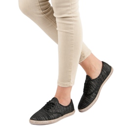Sweet Shoes Alpargatas con cordones negro 6