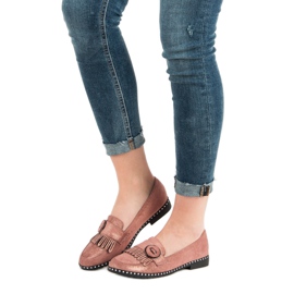 Sergio Todzi Mocasines con purpurina rosado 4