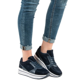 Calzado deportivo cómodo azul azul marino 2
