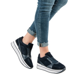 Calzado deportivo cómodo azul azul marino 6