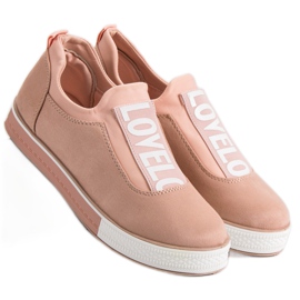 Ideal Shoes Zapatillas sin cordones Lovelo rosado 2