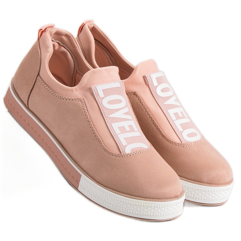 Ideal Shoes Zapatillas sin cordones Lovelo rosado 2