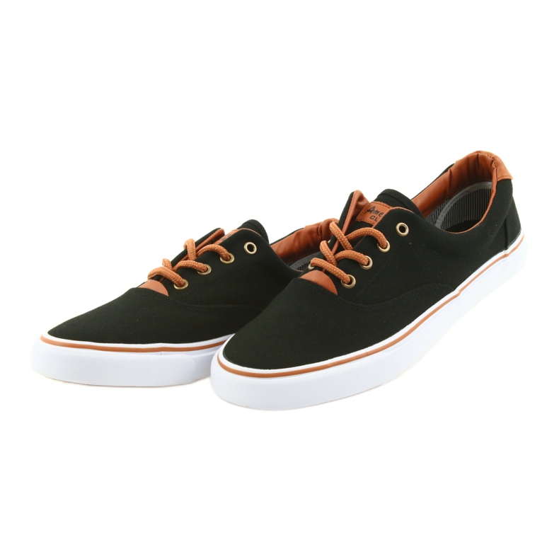 American Club Zapatos de hombre zapatillas negras LH03 negro marrón 3
