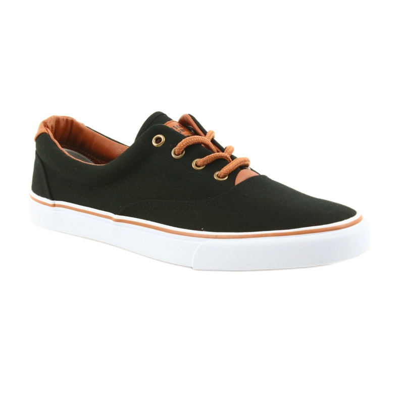 American Club Zapatos de hombre zapatillas negras LH03 negro marrón 1
