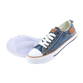 Zapatillas American Club dk jeans atadas azul 4