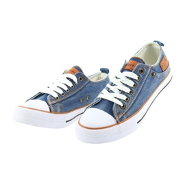 Zapatillas American Club dk jeans atadas azul 3